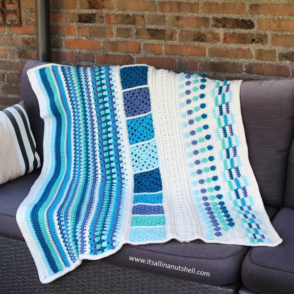 Garenpakket: TLC Blanket - Marine - It's all in a nutshell