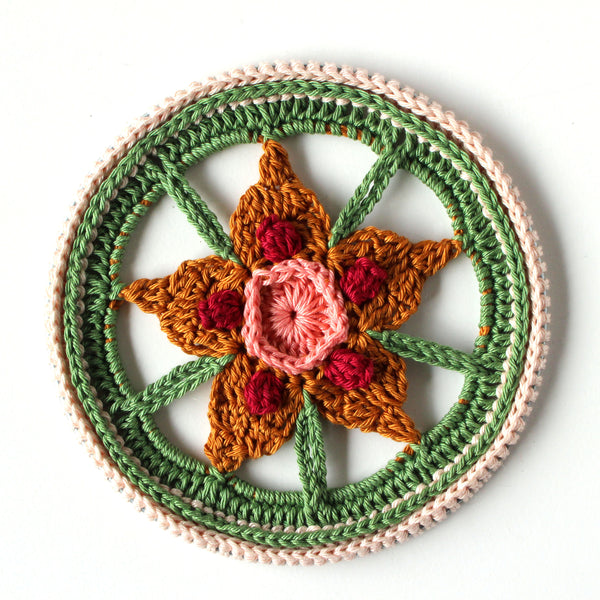 Triptych Mandala's - Forest Fern - It's all in a nutshell
