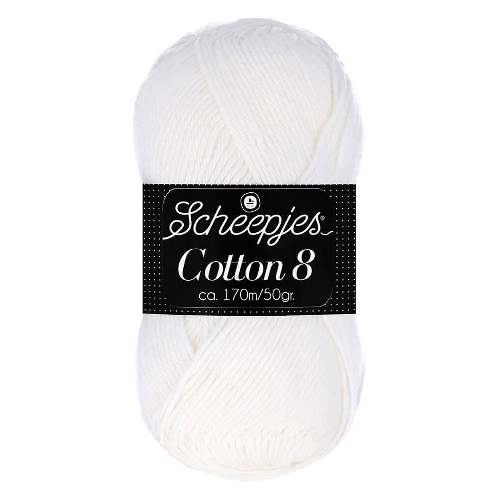 Scheepjes Cotton 8 - Wit (502)