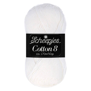 Scheepjes Cotton 8 - Wit (502)