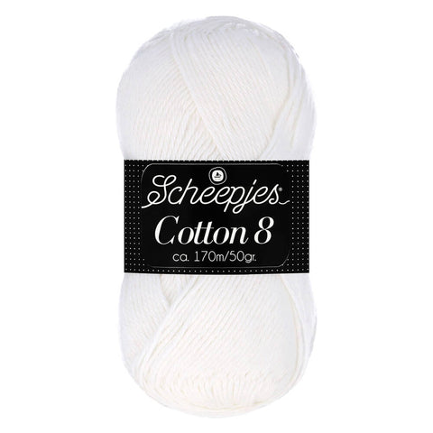 Scheepjes Cotton 8 - White (502)