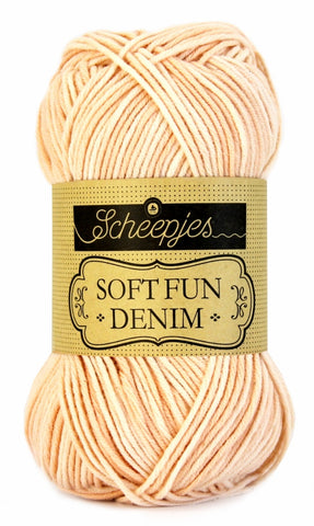 Scheepjes Softfun Denim -  peach (507) - It's all in a nutshell